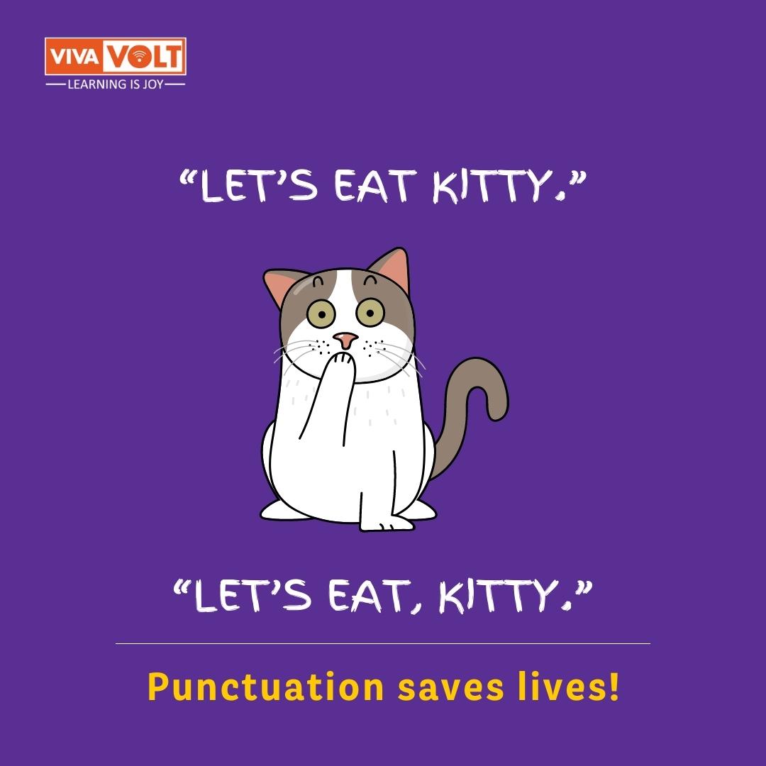 VOLTLearning's tweet photo. Be a life saver. Learn punctuation. 😂
#VivaVOLT #LearnwithVOLT #edtech #blendedlearning #TuesdayTip #education #memes https://t.co/QbCEG47cub