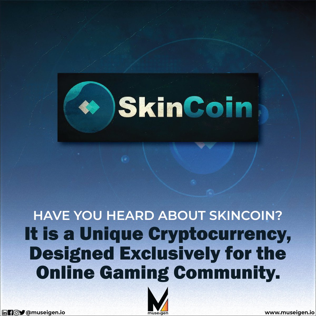 museigen_io's tweet photo. Do you know about the most unusual and weird cryptocurrencies that are currently in market circulation? One of them is SKINCOIN.
#LearnWithMuseigen #Crypto #Cryptocurrency #MuseigenTrainingAcademy #WeirdCrypto #SkinCoin #UnusualCrypto https://t.co/4xYfZxPeIV