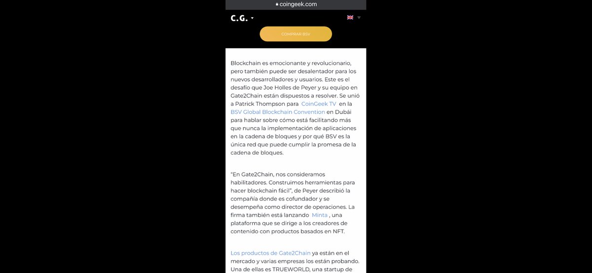 BlogueroDigital's tweet photo. ¿Cómo hacer que #blockchain sea fácil para todos? Joe Holles de Peyer de #Gate2Chain habla con #CoinGeek TV
✍️https://t.co/xNZFymasWW👈👇 https://t.co/pdwSbTH3mg