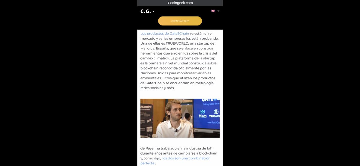BlogueroDigital's tweet photo. ¿Cómo hacer que #blockchain sea fácil para todos? Joe Holles de Peyer de #Gate2Chain habla con #CoinGeek TV
✍️https://t.co/xNZFymasWW👈👇 https://t.co/pdwSbTH3mg