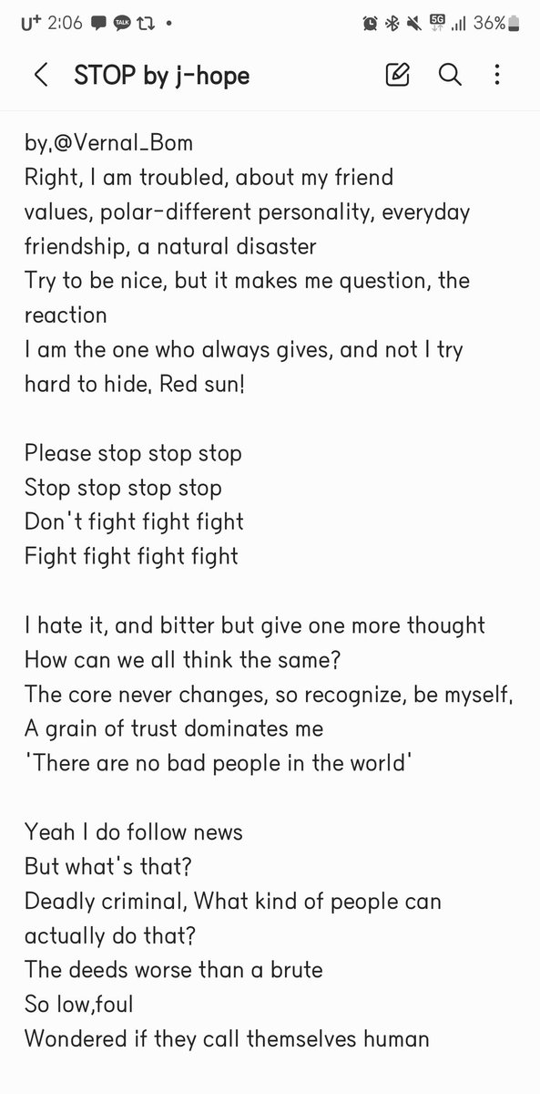Vernal_Bom's tweet photo. STOP(세상에 나쁜 사람은 없다) 
English translation 

#jhope  #JackInTheBox https://t.co/uTIm8yb3yI