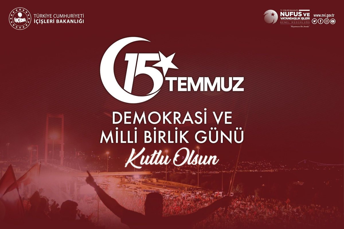 Bağımsızlık uğruna
Ay yıldız uğruna
İstiklal uğruna
#TürkiyeAşkına❗️

Tüm şehit ve gazilerimize saygıyla…🇹🇷

#15Temmuz