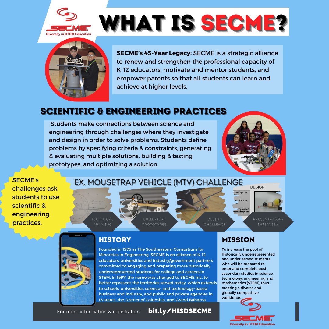 hisdsecme's tweet photo. Learn more about HISD's SECME program at https://t.co/UxfVX3fvTG. 💡🧠🚀 https://t.co/9wA2QqDKgN