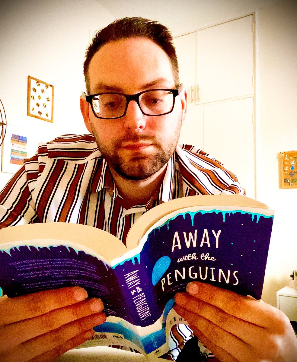 stuarts_shelf's tweet photo. Friday Shoutout to @HazelPriorBooks - Here I am with one of my favourite books of all time. The latest addition “Call Of The Penguins” is also available. This book is warm, funny and wonderful! #awaywiththepenguins #hazelprior https://t.co/KcS5pXWhGO