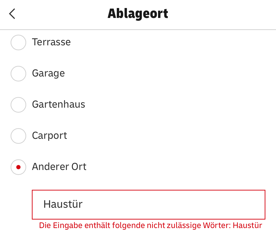 hieber's tweet photo. @DHLPaket Einmal mit Profis arbeiten… Die DHL-App kann keine Umlaute, sagt das aber nicht. Wenn ich "Haustuer" schreibe, funktioniert alles. https://t.co/6J7iwUFABU