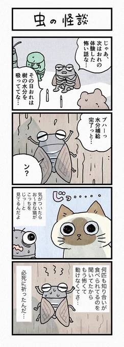 暑い夏にぴったりの怖いはなし、、?第175話「虫の怪談」はこちらから⇒(『猫のおふくちゃん』の最新話は毎週金曜日に連載中! 