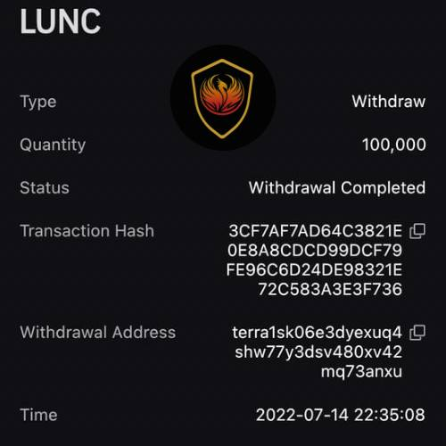 LunaProtocolR's tweet photo. Yesterday, We burn 100,000 $LUNC

RT🔥 if you want us to burn more $LUNC today!
Chart: https://t.co/ucxAfxUmLS
Join us https://t.co/OulrGpiZVz

#Terraluna #Lunap $LUNA #lunaburn https://t.co/hzVELUJVTi