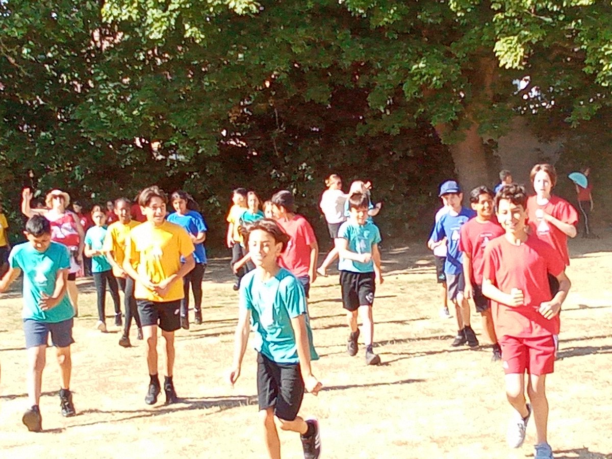 FirsFarm_Sch's tweet photo. Year 6 have used part of their enterprise money on a Last Man Standing game and are having a cooling water fight.  Well deserved Year 6! https://t.co/dqL9DrzBIQ