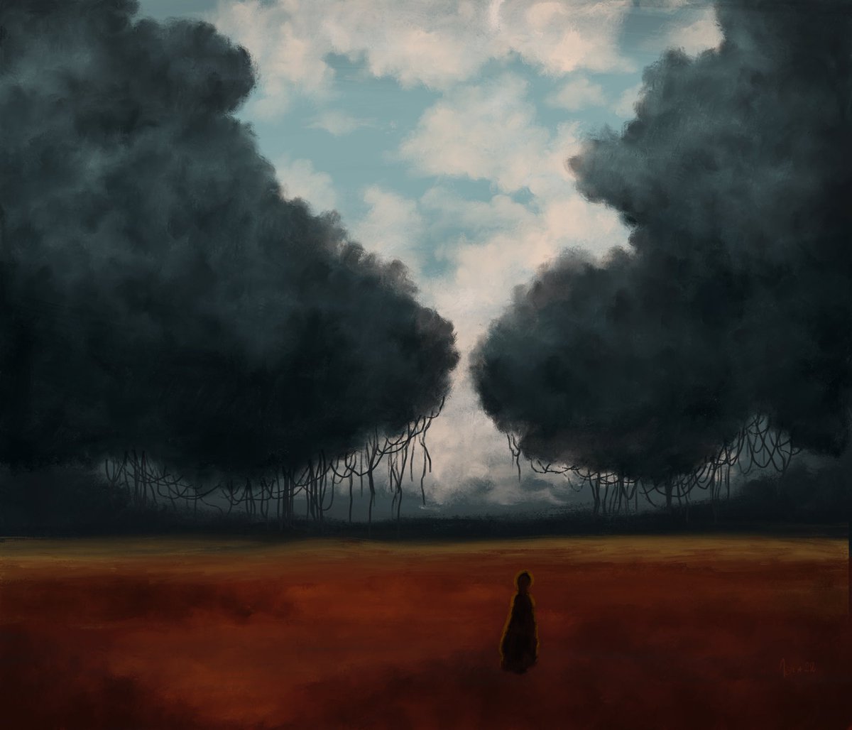 ´There is a light II’ #digitalpainting #procreate #procreateart #clouds