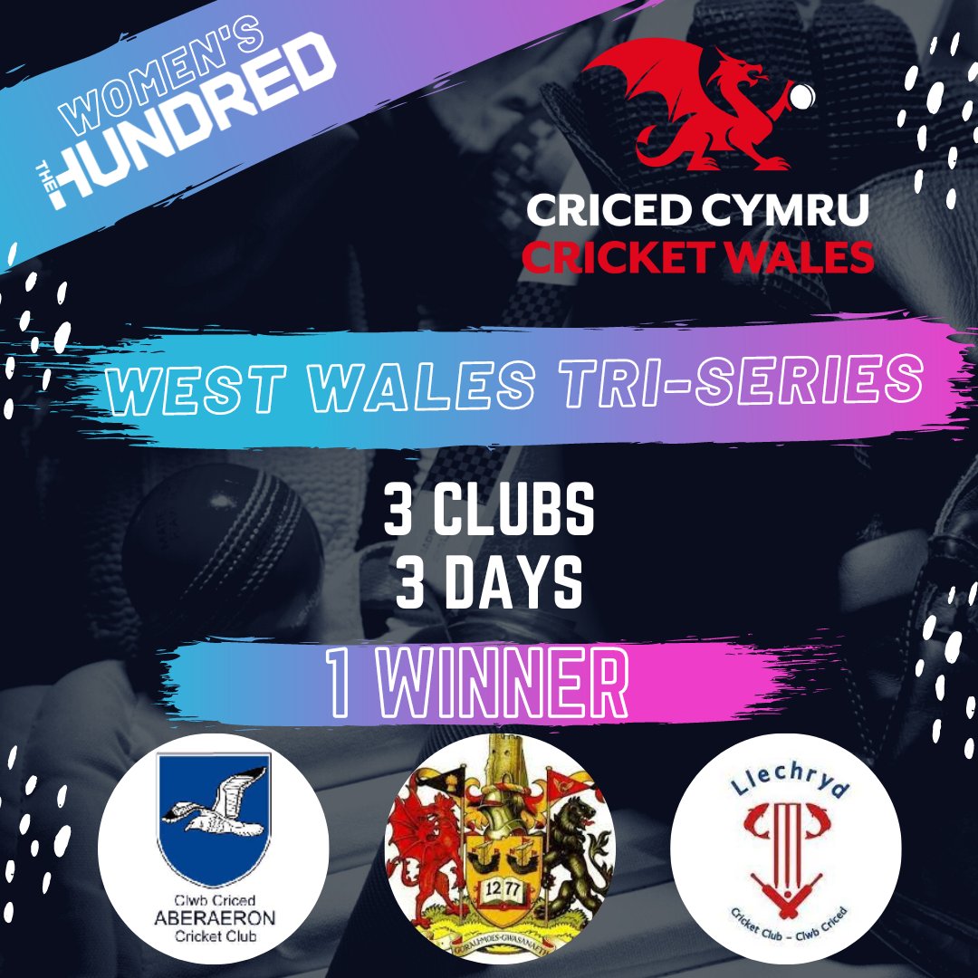 CYFRES TRI GORWELLIN CYMRU

Very excited to see how this competition plays out - amazing work by all 3 clubs to get this organised!

Pob lwc pawb!

#WeAreWelshCricket #WeGotGame #HerGameToo