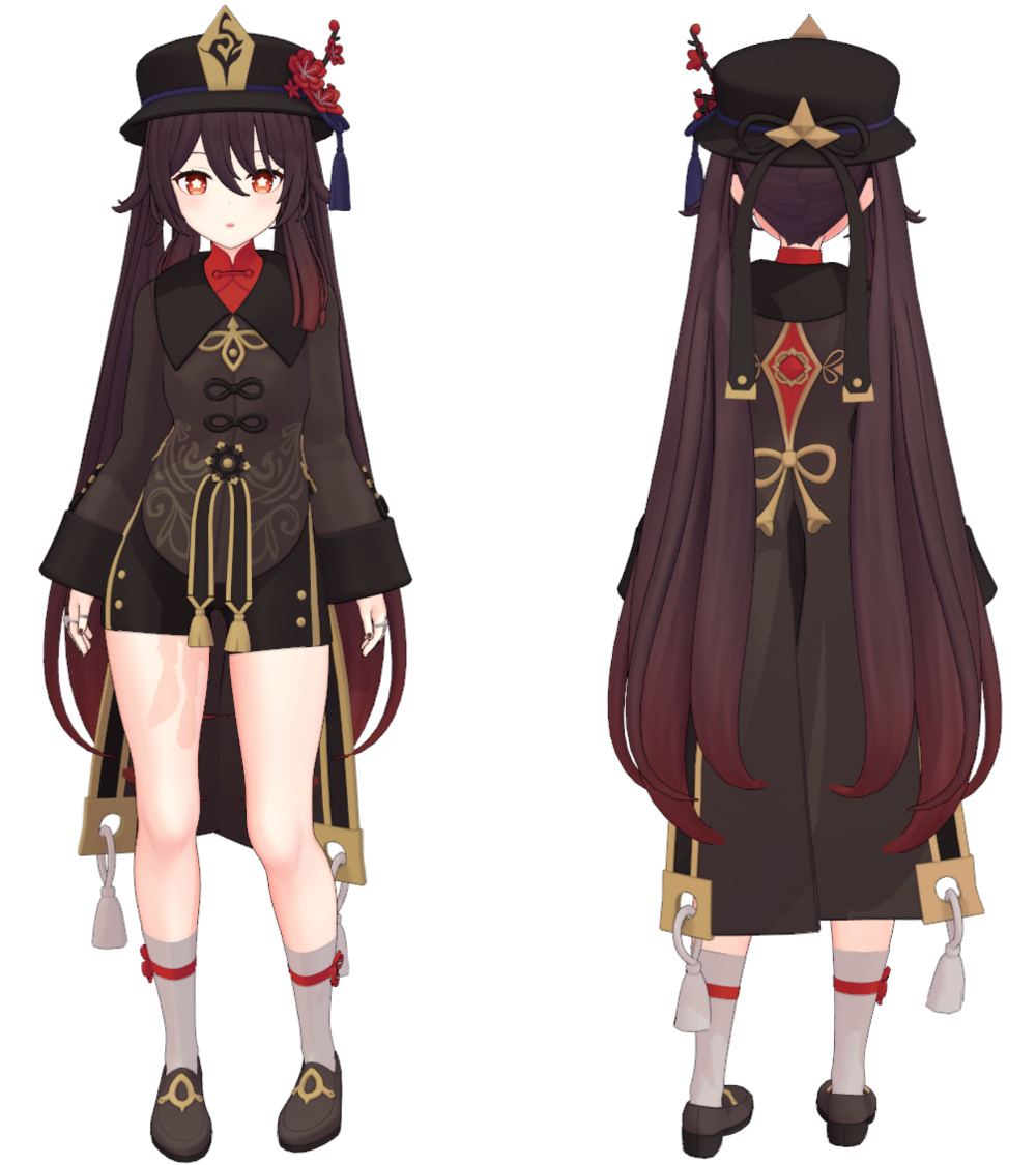 腕輪、指輪作成と服の模様前側入れました～🤗
あと細々と調整等しています

胡桃0.8配布開始しました～🥳
https://t.co/8967fUeVS3 