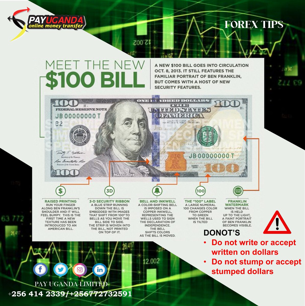 pay_uganda's tweet photo. FOREX TIPS WITH PAY UGANDA LTD.
#payuganda #tranfastmoneytransfer #RiaMoneyTransfer #montrans #MASTERCARD https://t.co/hhh0ZP0WZZ