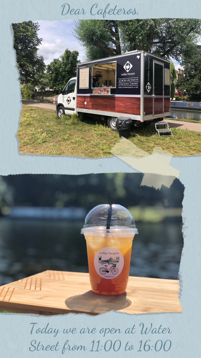 Coffee_Temple_'s tweet photo. Dear Cafeteros,
Today we are at River side until 16:00,
Amazing day for a Iced Coffee by the river cam ;) https://t.co/2zgSm4Z1dg