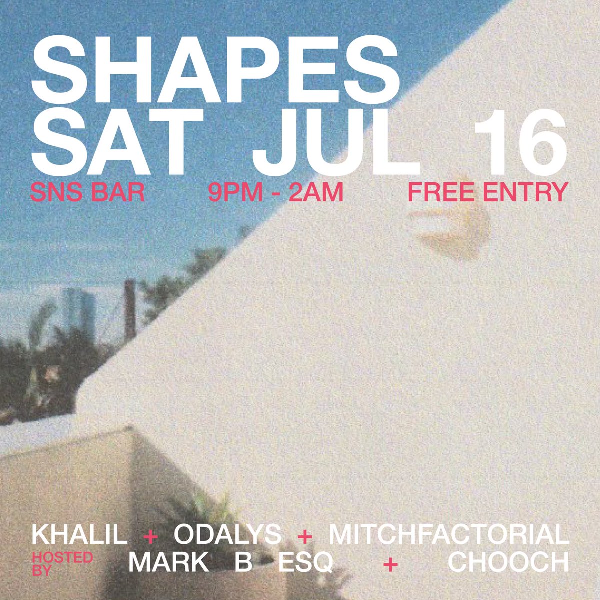 SNSBar_NY's tweet photo. The Shapes party returns on Saturday with @soundsbykhalil @Mitchfactorial and special guest @odalys_ny⚡️⚡️⚡️

Doors open at 9pm🔹Free entry https://t.co/DoigvfIQhb
