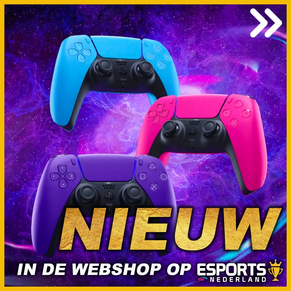 EsportsNL1's tweet photo. Vanaf vandaag zijn er verschillende kleuren PS5 controllers en consolepanelen te koop in de webshop🎮
Neem nu deel aan onze toernooien om te sparen voor deze producten!
#ps5 #ps5controller #ps5console #ps5consolecover #playstation https://t.co/SRnBp4Tj9N