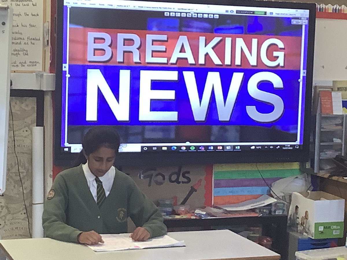 peelparkclass16's tweet photo. Fantastic news reporting from class 16 today! https://t.co/LtqbAhVQK4