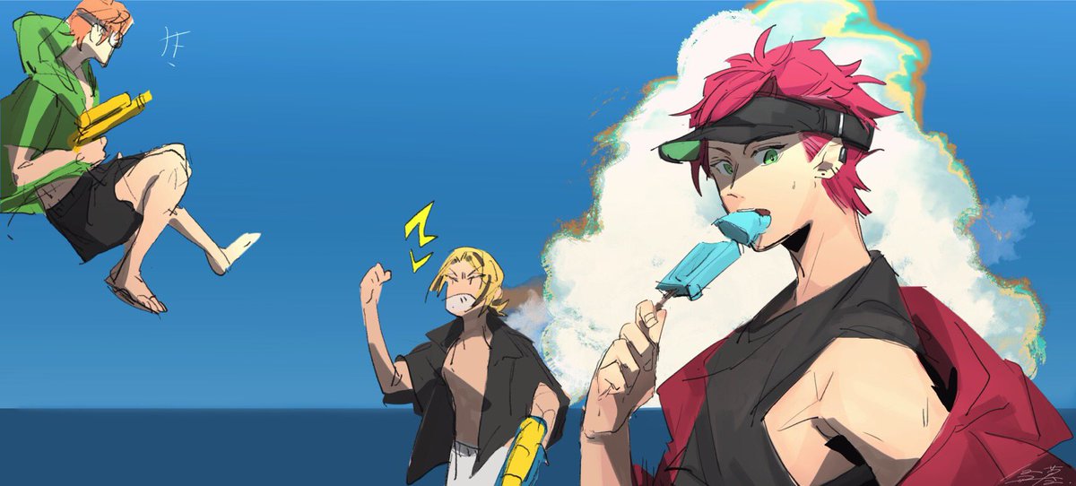 アキラ サンバイザーつけてほしすぎる トリモチのイラスト アキラ サンバイザーつけてほしすぎる トリモチのイラスト