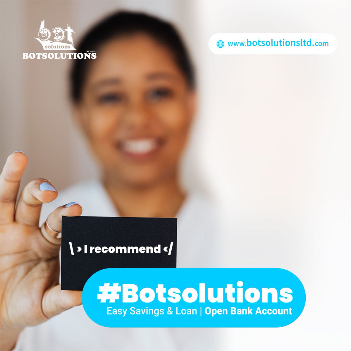 botsolutionsltd's tweet image. I recommend #BotSolutions for all ICT services. Learn more here, botsolutionsltd.com
Chat/Call 070 5704 2404, 070 3992 2409