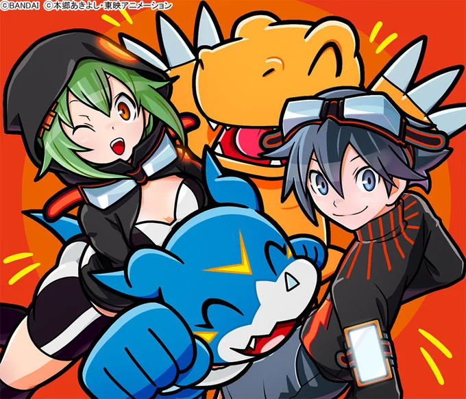 2012年7月19日発売 『デジモンワールド リ:デジタイズ』今日で10周年謎の暗号を解いたタイガはデジタルワールドに飛ばされてしまう。そこで出会ったジジモンの頼みを協力していく物語。タイガとデジマル、四ノ宮リナとブイブイで今日をお祝いだ～#デジモン #digimon 