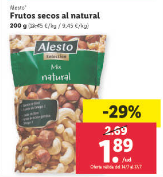 Mélange de fruits secs - Alesto - 200g