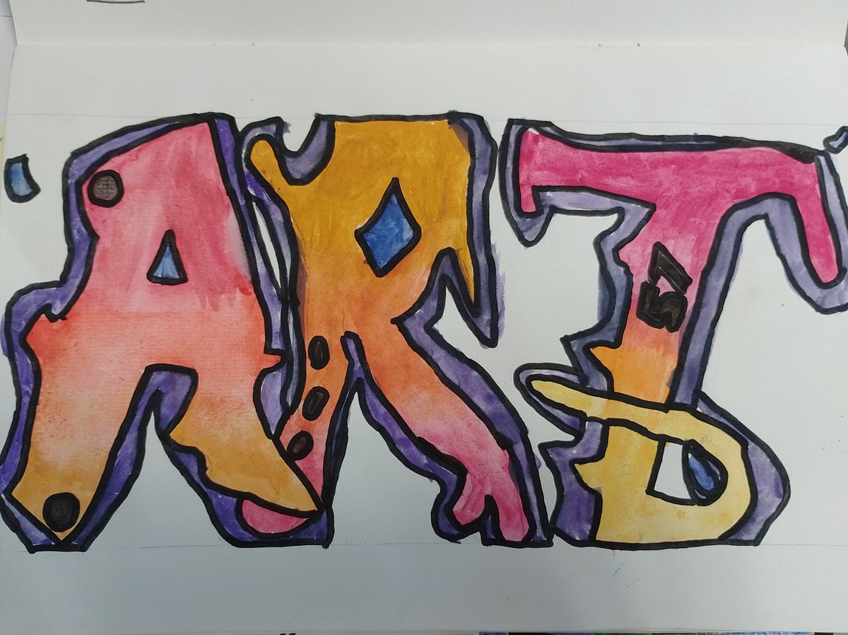 MissHPC's tweet photo. Such a huge well done to Seoirse in yr8. Your graffiti work this term has been fabulous!! https://t.co/o92tdWT06w