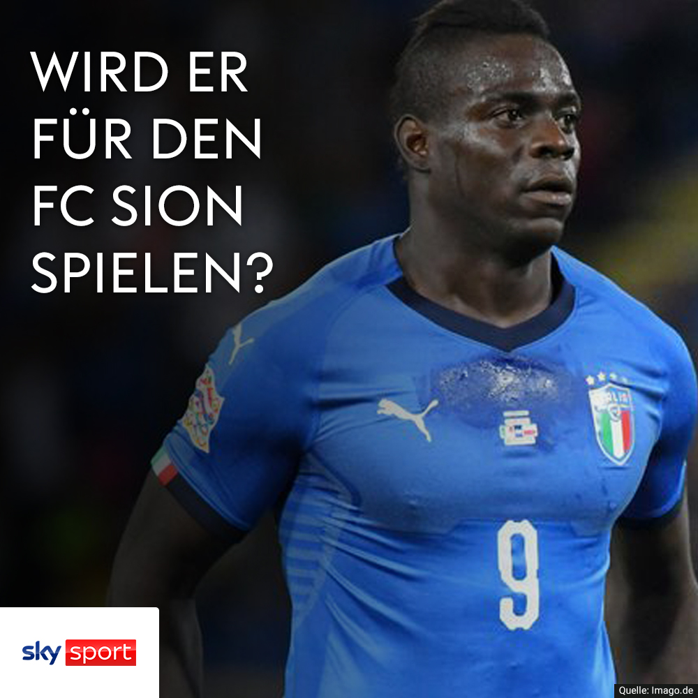 Balotelli soll sich auf dem Weg in die Schweiz befinden.
Für den Wechsel zum FC Sion soll der Fussballstar sogar Valencia abgesagt haben.
Italienischen Medien zufolge habe Valencia-Trainer Gennaro Gattuso, beim 31-jährigen Stürmer angefragt, aber eine Absage kassiert.
