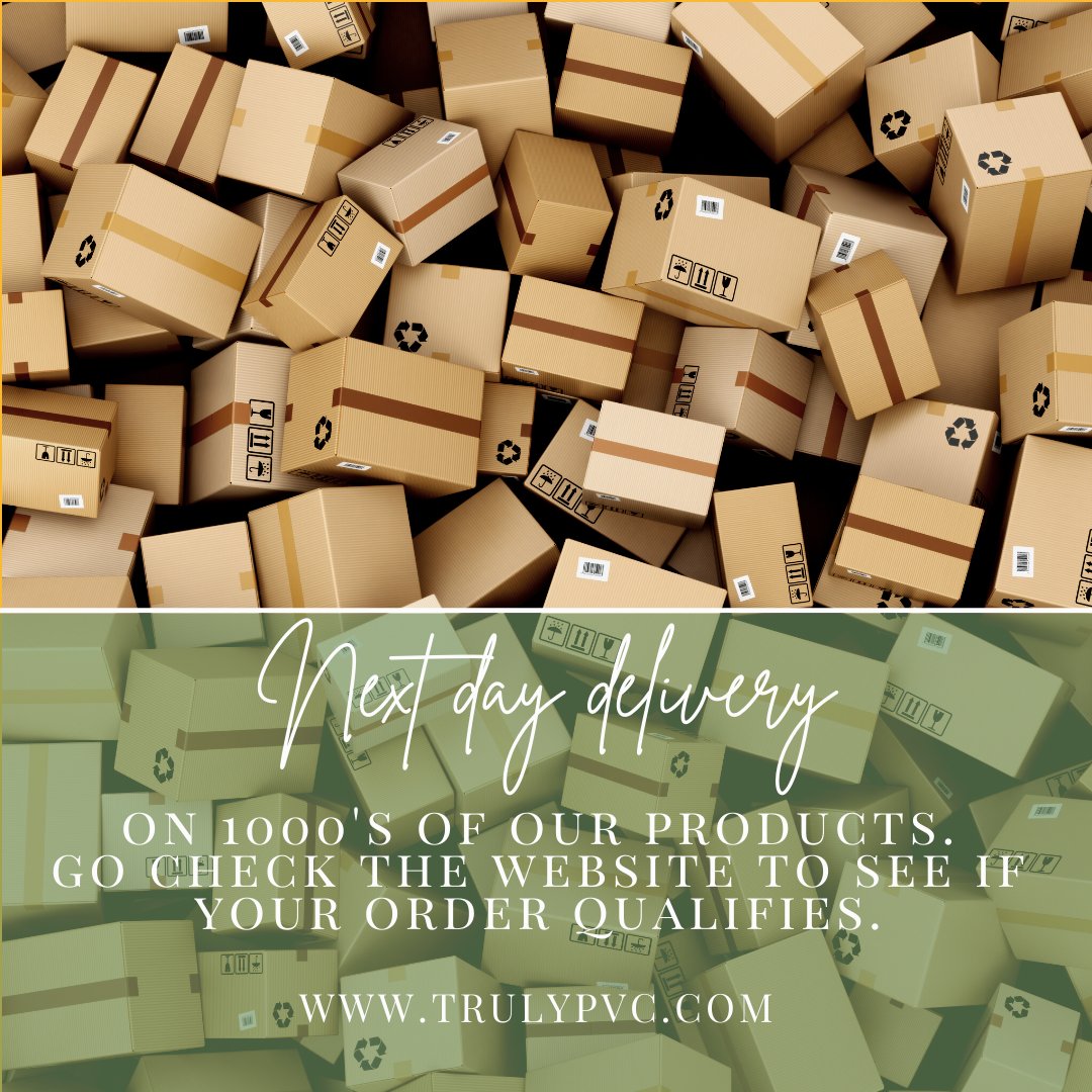 TrulyPVC's tweet photo. Need your order ASAP? 
We offer next day delivery on 1000's of products on our website.
Go have a look on the site. 

#fastshipping #diyhome #diy #homedecor #pvcsupplies #upvc #conservatoryparts #compositedecking #homeextention #housetohome #roofing #builders #buildersofig https://t.co/BQ8juICh2K