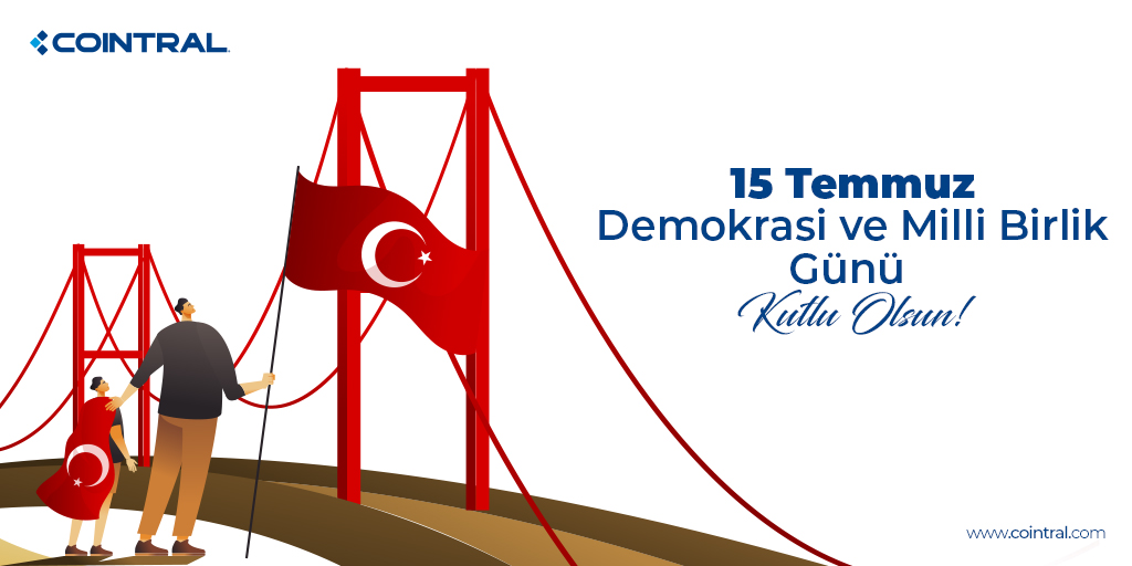 15 Temmuz Demokrasi ve Milli Birlik Günü’nde tüm şehit ve gazilerimizi rahmetle anıyoruz.

#15temmuz #15temmuzdestanı #cointral