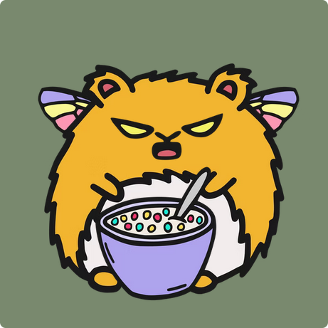 ToyBoogers's tweet photo. Just found out the hard way, Stash does not like to share his cereal! 😂🐹💢 https://t.co/xjNQBXyZ8u