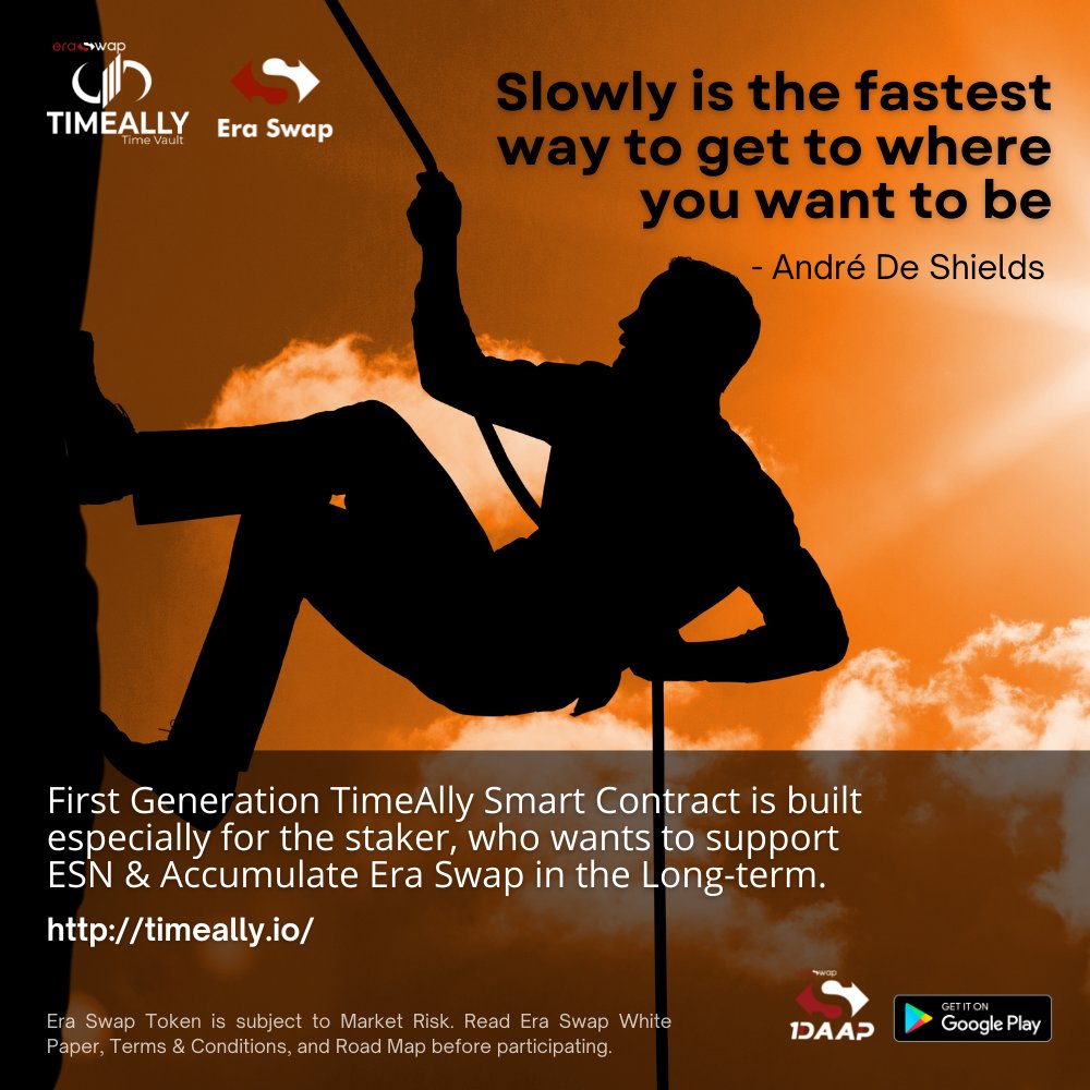 EraSwapTech's tweet photo. First Generation TimeAlly Smart Contract is built especially for the staker, who wants to support ESN &amp; Accumulate Era Swap in the Long-term.

Visit For More:- https://t.co/JxJG22k7IK

#TimeAlly #smartcontract #eraswap https://t.co/u5T0v5XlGM