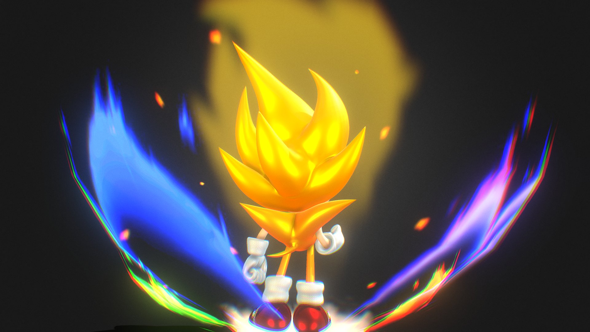 Alexander Gogolev on X: Thanks to awesome @spazer40 sketches of Super Sonic  I was able to understand Super Sonic 2 Style More. Tho in some view angles  he still looks not as