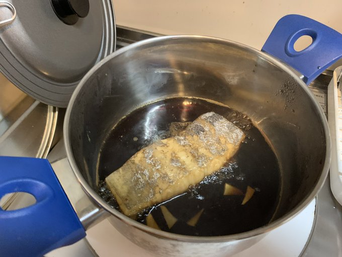 リュウグウノツカイは肉の中に臭い汁が入ってるからフォークで穴だらけにして脱水シートで吸わんときつかった https://t.co/Osszkj7IoV