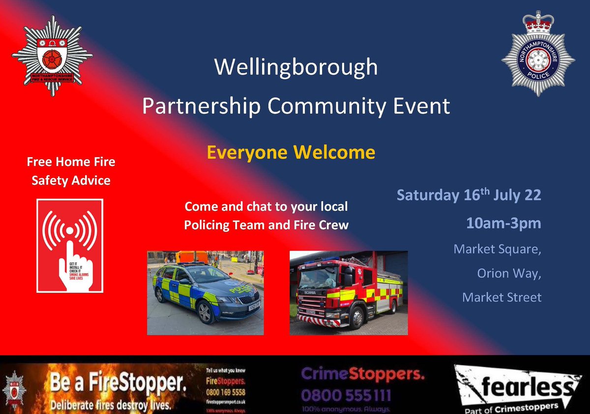 Kelly Crockett (@kellyc_atf) on Twitter photo Come along to our Partnership Community event tomorrow Saturday 16th July 10-3pm in Market Street Wellingborough ππ
<a href="/EvansAndy200030/">andrew evans</a>
<a href="/Scott_Fitzs/">Scott_001</a>
<a href="/WboroPolice/">Wellingborough Town Neighbourhood Policing Team</a>
<a href="/20NFRS/">Wellingborough Fire and Rescue Station</a>
<a href="/NorthantsPolice/">Northants Police</a>
<a href="/northantsfire/">Northamptonshire Fire & Rescue</a> Come along to our Partnership Community event tomorrow Saturday 16th July 10-3pm in Market Street Wellingborough ππ
<a href="/EvansAndy200030/">andrew evans</a>
<a href="/Scott_Fitzs/">Scott_001</a>
<a href="/WboroPolice/">Wellingborough Town Neighbourhood Policing Team</a>
<a href="/20NFRS/">Wellingborough Fire and Rescue Station</a>
<a href="/NorthantsPolice/">Northants Police</a>
<a href="/northantsfire/">Northamptonshire Fire & Rescue</a>