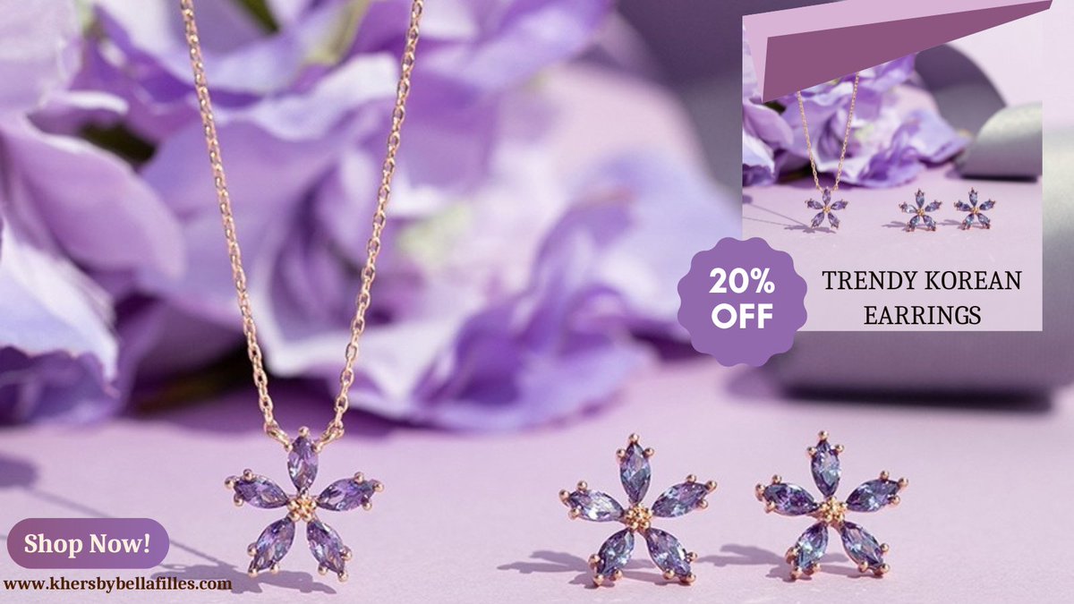 Khers_Bellafils's tweet photo. Wearing earrings is like putting on a little bit of glitter and magic to start your day off right!
#LavenderBloomEarrings

... Now Available on Amazon &amp; Flipkart
;
;
https://t.co/jFO3qXU4SN
.
.
.
.
.
#khers #amazon #flipkart #bellafilles
#justlikeyou #koreanaccessories https://t.co/GVmR826gKU