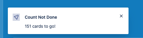 cokeandcode's tweet photo. Writing a quick Trello Power Up to do something they just don't have is becoming a guilty pleasure for me - want to know how many cards I have left before I complete the Oasis update #talesofyore #gamedev #trello #fundev https://t.co/MqLegVlWZr