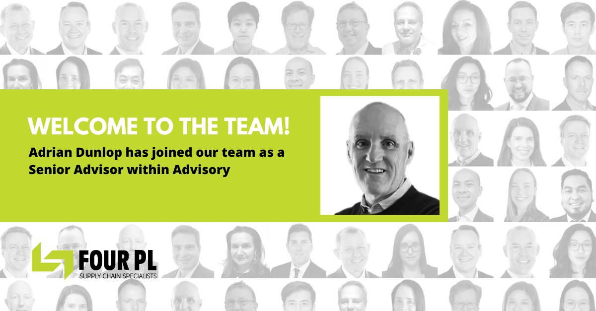 FourPL's tweet photo. We are excited to welcome Adrian Dunlop to the FourPL Team! 
We look forward to bringing his Logistics expertise into our Advisory line of business. 

Learn more about Adrian: https://t.co/t4uzZlqcAo 

#Welcometotheteam #FourPLTeam #Advisory #Consultant https://t.co/3nKKj8wJ3O