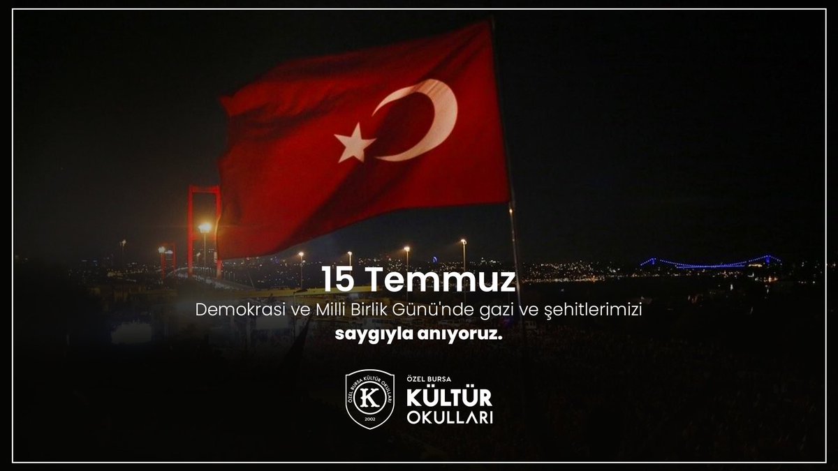 Şehitlerimizi ve gazilerimizi minnetle anıyoruz, demokrasimizin gücüne inanıyoruz!