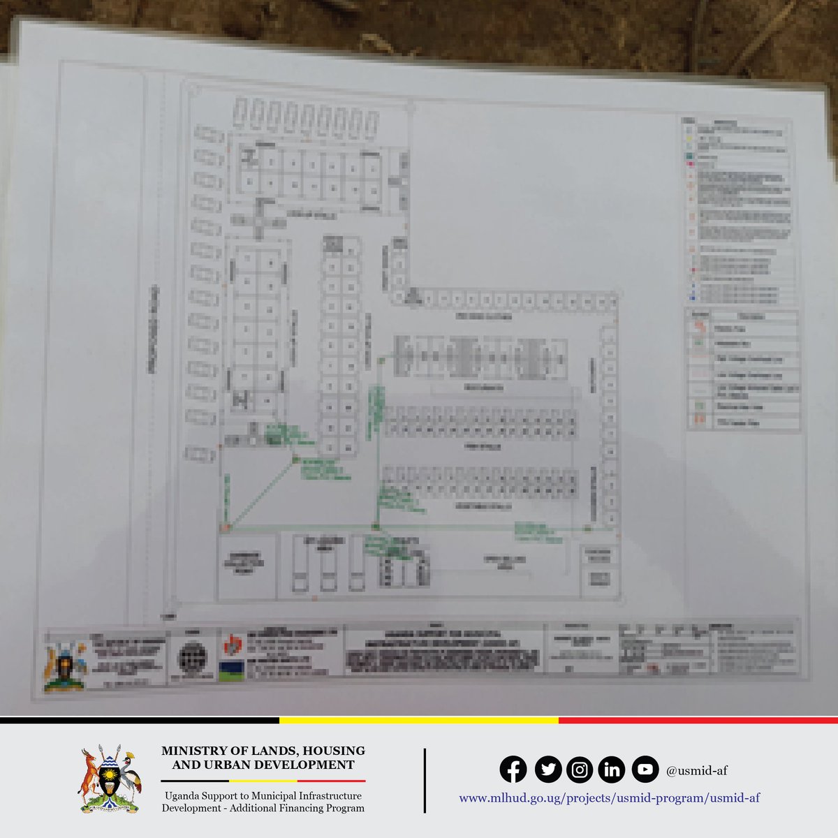 Ucmid's tweet photo. Construction of Moyo town main market in @MoyoDistrict has already commenced and is set to be complete within 6 months. It includes two blocks of storied market lock-up stalls and one block of non-storied lock stall. #USMIDAF #development https://t.co/cYy0VTLWO3
