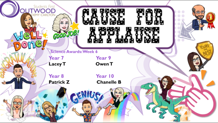 OACarlton's tweet photo. Science Cause for Applause! Well done to all the students who have been selected for their incredible effort in science #causeforapplause #praise @OACarlton https://t.co/e971DShq2d