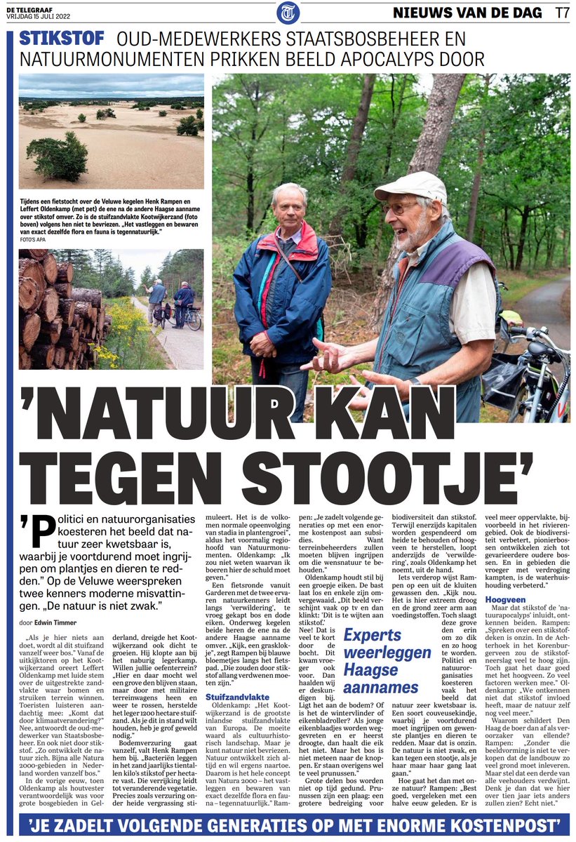 Als je maar met pensioen bent, kan je vrijuit spreken, blijkt.