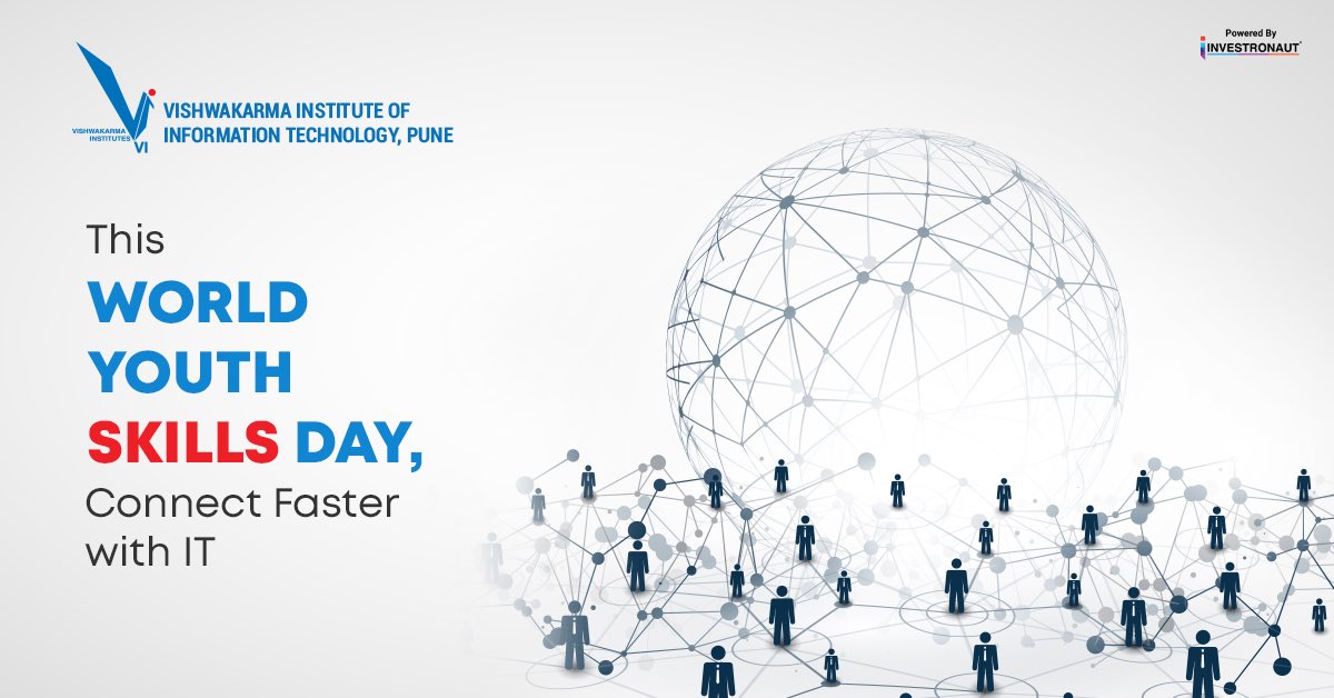 viit_pune's tweet photo. At VIIT, Pune we believe in the power of IT and the multitude of skills it offers.
#WorldYouthSkillsDay #youthskillsday #skills #youthofindia #skilldevelopment #developyourskills #youthskills https://t.co/0sl4JaKmWt