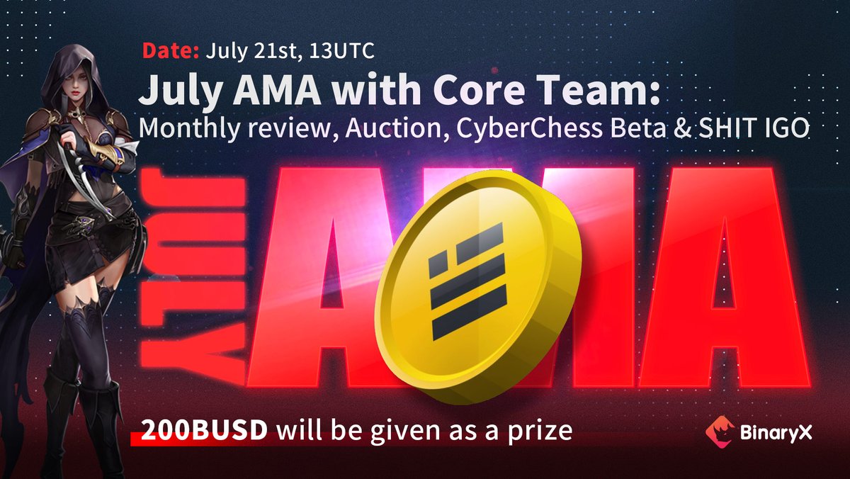 Four_FORM_'s tweet photo. Set reminders! July 21st at 13 UTC #AMA in the coming Thurs! 🥳
 
- Monthly review &amp; Auction
- CyberChess Beta 👀
- @pieceofshit_wtf IGO
- DAO 2.0
- &amp; LOTS more!

RT,❤️&amp;CM ur question below for🎁
5 winners of from Twitter👇🏼&amp; 5 winners from AMA
🔗will be ready 1 hour before AMA ST https://t.co/knu1MGz4JJ