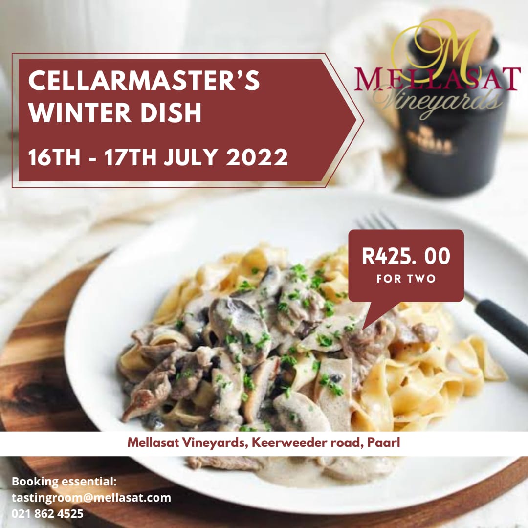 MellasatWines's tweet photo. Do you have plans for this coming weekend? We have Beef Stroganoff for two with a free bottle of our Dekker’s Valley range, on our menu.
#Cellarmaster #Winterdish #July #Paarl #Mellasatwines #EnjoyResponsibly #DrinkSouthAfrican https://t.co/tJsxSK1pTL