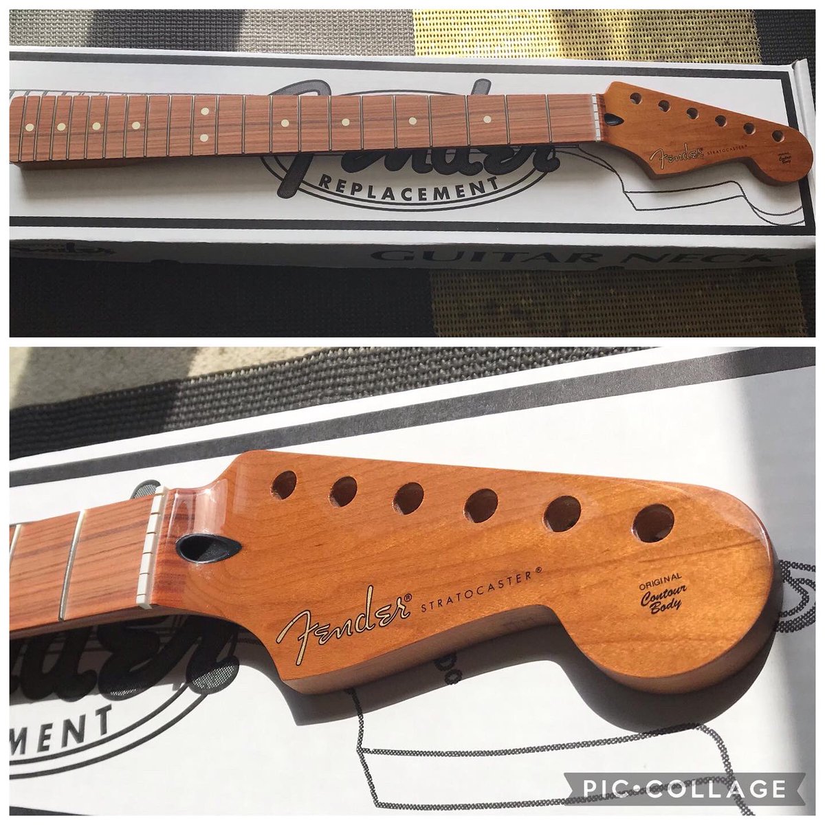ABGuitartech's tweet photo. New roasted maple neck fitted to this Fender Std Strat - new locking tuners, nut and set up. Roasted maple 🍁 looks fantastic. Slotted straight in! Many thanks to Carl.
#fender #fenderguitars #fenderstrat #fenderstratocaster #strat #stratocaster #fenderusa #roastedmaple https://t.co/NlMCMPzBeR