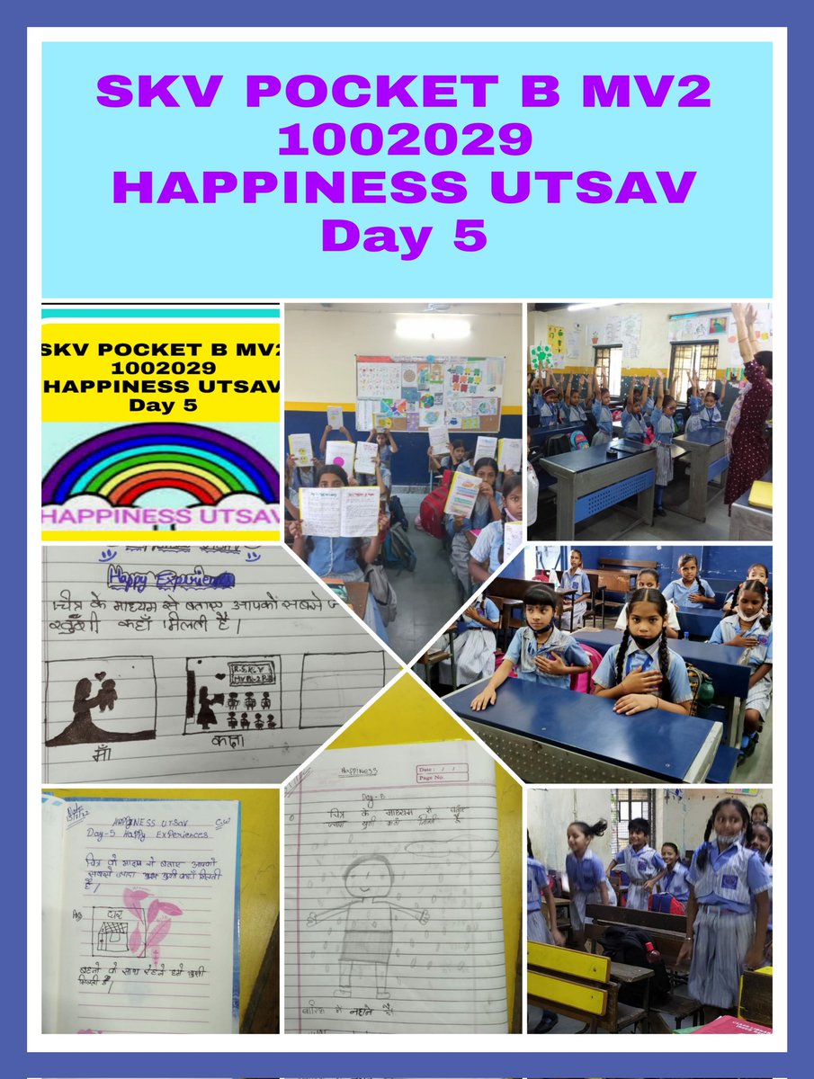 SKV_PKT_B's tweet photo. #HappinessUtsavdelhi
Day 5
Celebration of happiness Utsav
SKVPktBMV2
#happyexperience
#heartbeatactivity
#mindfulstretching
@Dir_Education
@PbpandeyB
@AmitaSh25774527
@satnam9711 https://t.co/salPxN8IPA