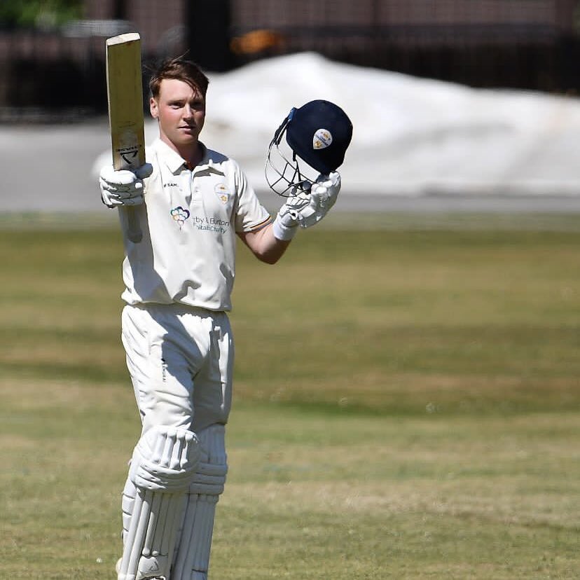 Fantastic to see <a href="/HarryCame4/">Harry</a> score an epic 117 for @cricketderbyshire vs Yorkshire 2’s 🙌🙌

📸Nigel Parker/format94

#chasecricket #cricketpro #cricketer  #cricket #cricketbat