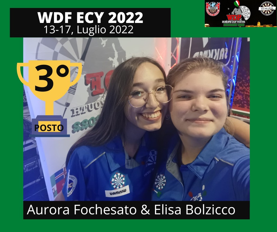 FIGFItalia's tweet photo. 🎯🇮🇹 Parte bene la Europe Cup Youth per i nostri portacolori
🔝 🚺🚺 Ottime le ragazze che impegnate nel torneo di doppio conquistano un meritatissimo terzo posto!!
Wdf Europe Cup Youth #MagyarDartsSzövetség #darts #figf #azzurri https://t.co/4dA4AajUAJ