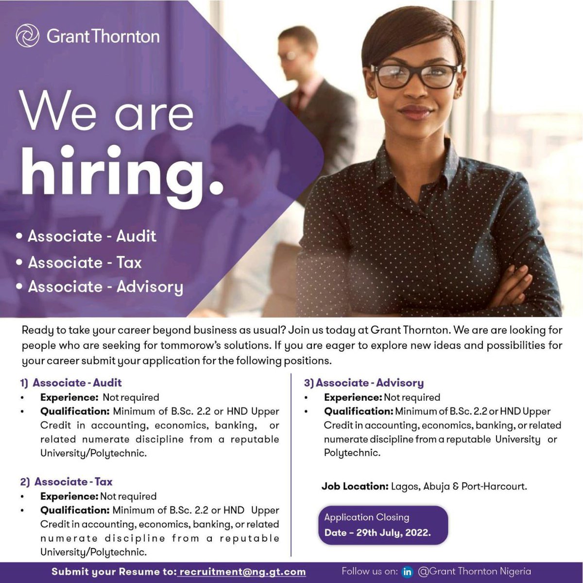 Teleconnect_ng's tweet photo. We are Hiring 
#Tinubu https://t.co/SX8UrwBdg7