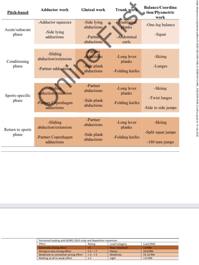 KThorborg's tweet photo. OPEN ACCESS👇 in @JAT_NATA 

“Current Clinical Concepts: Exercise and Load Management of Adductor Strains, Adductor Ruptures and Longstanding Adductor-related Groin Pain” 

Rehab Strategies for: Home-based, gym-based, pitch-based settings ☺️

FREE HERE👇

https://t.co/gN8oSRzOf5 https://t.co/VZ8ggsdWLL