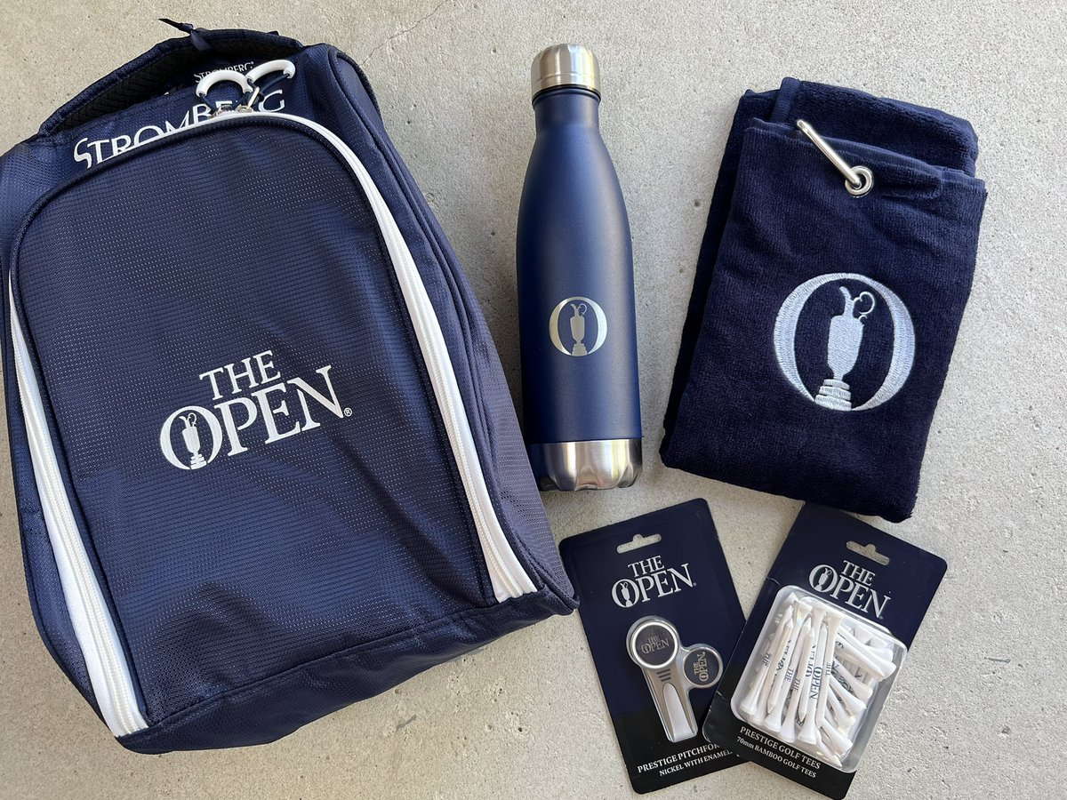 Not at The Open but want to get your hands on branded merch? 

@americangolf_UK have a full #TheOpen accessories line-up.

Who wants to win this goody bag? 

Like, ReTweet and Follow to enter. Winner announced 9am Monday. Will send anywhere in the 🇬🇧